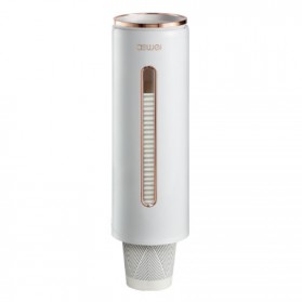 Aswei Dispenser Gelas Wall Cup Holder Storage Rack Organizer - A2102 - White