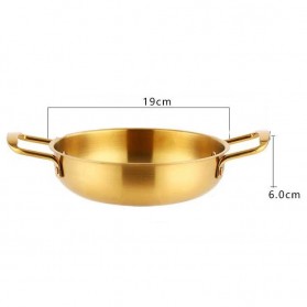 Corazon Panci Masak Korean Noodle Soup Pot Stainless Steel 19 cm - KC0408 - Golden - 8