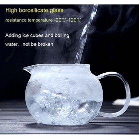 BORREY Teko Pitcher Teh Chinese Teapot Maker Borosilicate Glass 1300ml - Y-003 - Transparent - 7