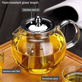 BORREY Teko Pitcher Teh Chinese Teapot Maker Borosilicate Glass 950ml - BR-352 - Transparent - 2