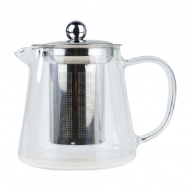 One Two Cups Teko Pitcher Teh Chinese Teapot Maker 450ml - TP-760 - Transparent