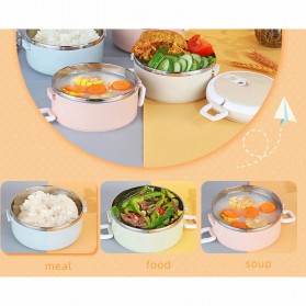 Dreamy Life Kotak Makan Bento Box Food Container 1 Layer - FH-20 - Blue - 3
