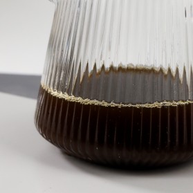 OHFIN Coffee Maker Pot V60 Drip Kettle Teko Kopi Barista Glass 300ml - SPA865 - Transparent