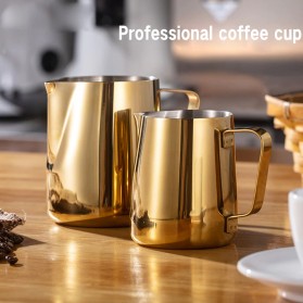 Cafetera Gelas Pitcher Kopi Espresso Latte Art Stainless Steel 600ml - AA0052 - Golden