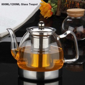 YOMEEI Teko Pitcher Teh Chinese Teapot Maker 800ml - TP-760 - Transparent - 9