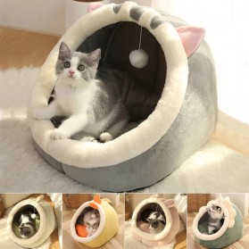 Hachikitty Keranjang Tidur Hewan Peliharaan Kucing Cat House Tent Size M - HTC01 - Gray - 1