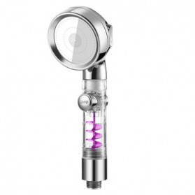 BeRain Kepala Shower Mandi Transparent Handheld Shower - BR-2313 - Silver