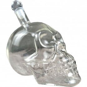 OUTAD Botol Kaca Tengkorak Crystal Skull Vodka Bottle 750 ml - BKT750 - Transparent