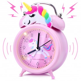 DESIGIFT Jam Weker Alarm Model Classic Unicorn - DS0223 - Pink