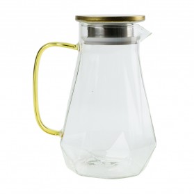 BORREY Teko Pitcher Teh Chinese Teapot Borosilicate Glass 1500ml - BRO-046 - Transparent - 1