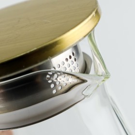 BORREY Teko Pitcher Teh Chinese Teapot Borosilicate Glass 1500ml - BRO-046 - Transparent - 4
