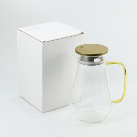BORREY Teko Pitcher Teh Chinese Teapot Borosilicate Glass 1500ml - BRO-046 - Transparent - 8