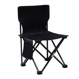 Kursi - AEF Kursi Lipat Portable Memancing Outdoor Camping Fishing Chair 34x34x60CM - A148 - Black