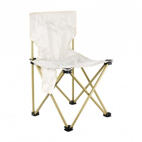 Kursi - AEF Kursi Lipat Portable Memancing Outdoor Camping Fishing Chair 34x34x60CM - A148 - White