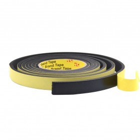 VENSTPOW Lis Strip Pintu Door Foam Sponge Rubber Seal 30x3mm 5 Meter - KK-062 - Black - 2