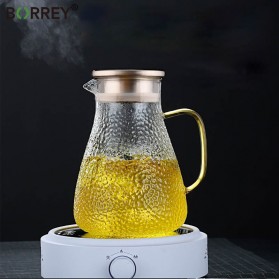 BORREY Teko Pitcher Teh Chinese Teapot Borosilicate Glass 1500ml - BR-271 - Transparent - 2
