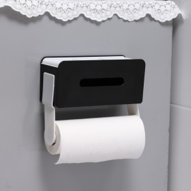 ROVOGO Gantungan Tempat Tisu Toilet Dapur Tissue Wall Mount - RV650 - Black