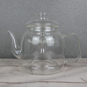 BORREY Teko Pitcher Teh Chinese Teapot Maker Borosilicate Glass 1200ml - Y-007 - Transparent - 1