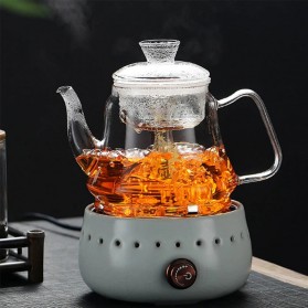 BORREY Teko Pitcher Teh Chinese Teapot Maker Borosilicate Glass 1200ml - Y-007 - Transparent - 3