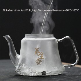 BORREY Teko Pitcher Teh Chinese Teapot Maker Borosilicate Glass 1200ml - Y-007 - Transparent - 4