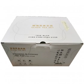 BORREY Teko Pitcher Teh Chinese Teapot Maker Borosilicate Glass 1200ml - Y-007 - Transparent - 8