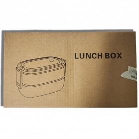SDGRP Kotak Makan Lunch Bento Box Food Container Double Layer Microwavable - SAEMWV - White - 8