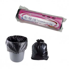 Quan Bangjie Kantong Plastik Sampah Disposable Trash Pouch Kitchen Garbage 80x100cm - W33 - Black