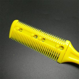 Liang Sheng Sisir Pisau Cukur Rambut Sasak Magic Comb Hair Cut Styling Double-Sided Razor - WZ2011 - Black - 4