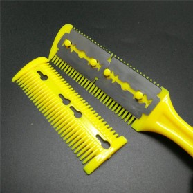 Liang Sheng Sisir Pisau Cukur Rambut Sasak Magic Comb Hair Cut Styling Double-Sided Razor - WZ2011 - Black - 5
