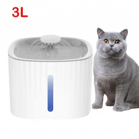 VILLA Water Dispenser Tempat Minum Anjing Kucing 3 Liter - EZ-1002 - White - 1