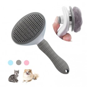 PAKEWAY Sisir Rambut Binatang Peliharaan Hair Removal Comb Pet Grooming Tool - T10 - Gray - 1