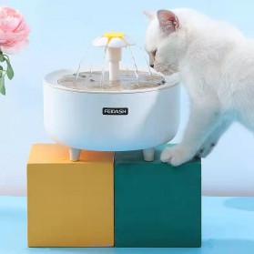 FEIDASH Water Dispenser Fountain Tempat Minum Anjing Kucing - G3370 - White