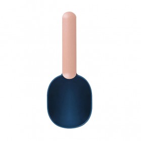 All-i Sekop Makanan Anjing Kucing Shovel Scoop Spoon Handle Clip - A75 - Blue