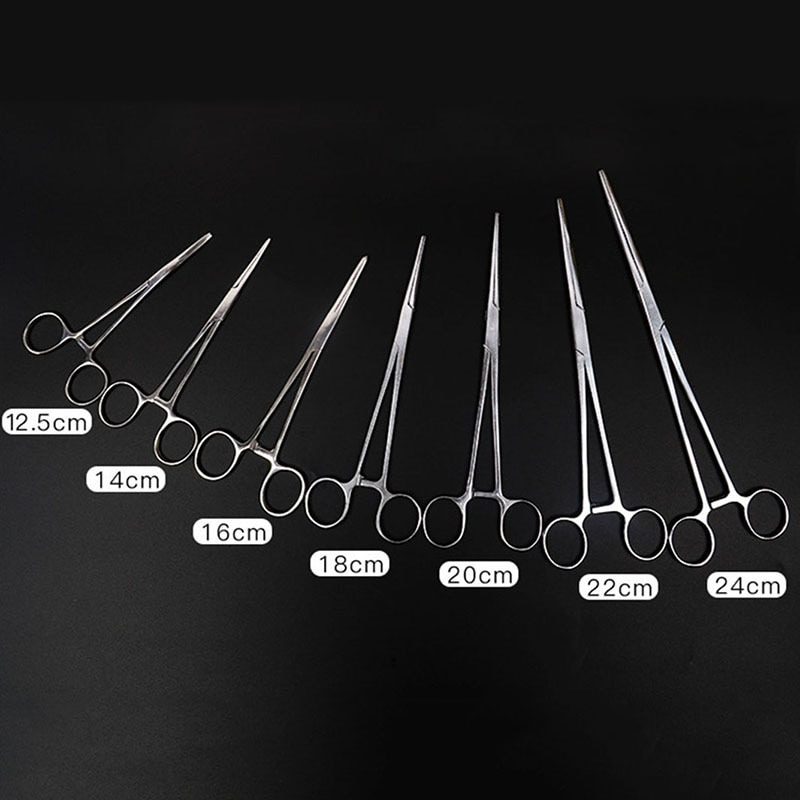 Gambar produk JiaJu Gunting Operasi Dokter Medis Hemostat Pliers Clamp Straight Tip 12.5cm - J4
