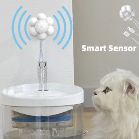 BEAUHOMES Motion Sensor Dispenser Minum Hewan Cat Water Fountain Radar - WF061 - White