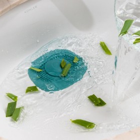 LOWESW Saringan Penutup Lubang Bak Cuci Piring Household Kitchen Sink Filter - F292 - Blue