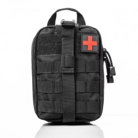 HAISUNNY Tas Medis Obat P3K First Aid Kit Medical Bag - D1050 - Black