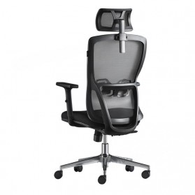 HBADA Kursi Kantor Mesh Ergonomic Office Chair Lumbar Support - HDNY187BM - Black