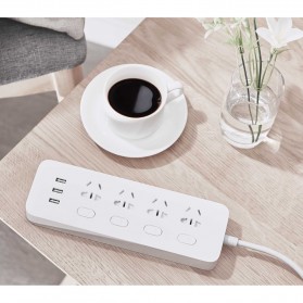 Xiaomi Mi Smart Power Strip 4 Plug dengan 3 USB Port 2A - White - 6