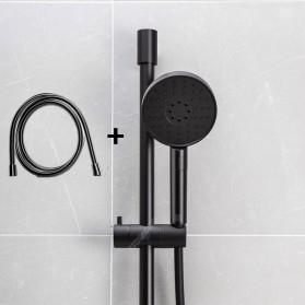Dabai Diiib 3 Modes Handheld Shower Mandi 120mm 53 Water Hole dengan Selang - DXHS002 - Black