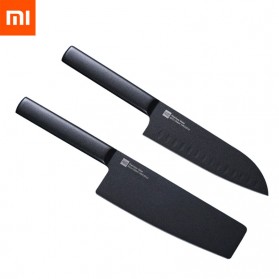 Huohou Pisau Dapur Kitchen Knife 2 PCS - HU0015 - Black