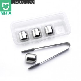 Gambar produk Xiaomi Mijia Circle Joy Ice Cube Es Batu Wine Pendingin Minuman Jus 304 Food Grade Stainless Steel