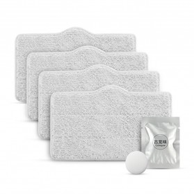 Xiaomi Steam Cleaner Mop Pads Refill Replacement 4 PCS for Xiaomi Deerma ZQ610 ZQ600 - Gray