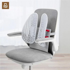 Furnitur Rumah Lainnya - Leband Sandaran Kursi Ergonomic Adjustable Lumbar Back Support Dynamic Backrest - LB-YK002 - White