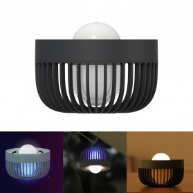 SOLOVE Pembasmi Nyamuk Mosquito Killer UV Night Light Trap Lantern Repellent Lamp - 002D - Black - 1