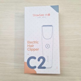 ShowSee Alat Cukur Elektrik Hair Clipper Trimmer USB Rechargerable - C2 - White - 14