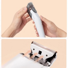 ShowSee Alat Cukur Elektrik Hair Clipper Trimmer USB Rechargerable - C2 - White - 6