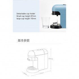 Scishare Mesin Kopi Otomatis Automatic Coffee Machine - S1801 - Blue - 9