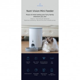 Petoneer Tempat Makan Kucing Otomatis Nutri Vision Pet Feeder Bowl - FDW050 - White - 5