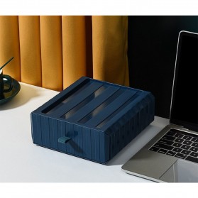 SUNSTOK Kotak Barang Organizer Stackable Storage Box - HAP-276 - Dark Blue